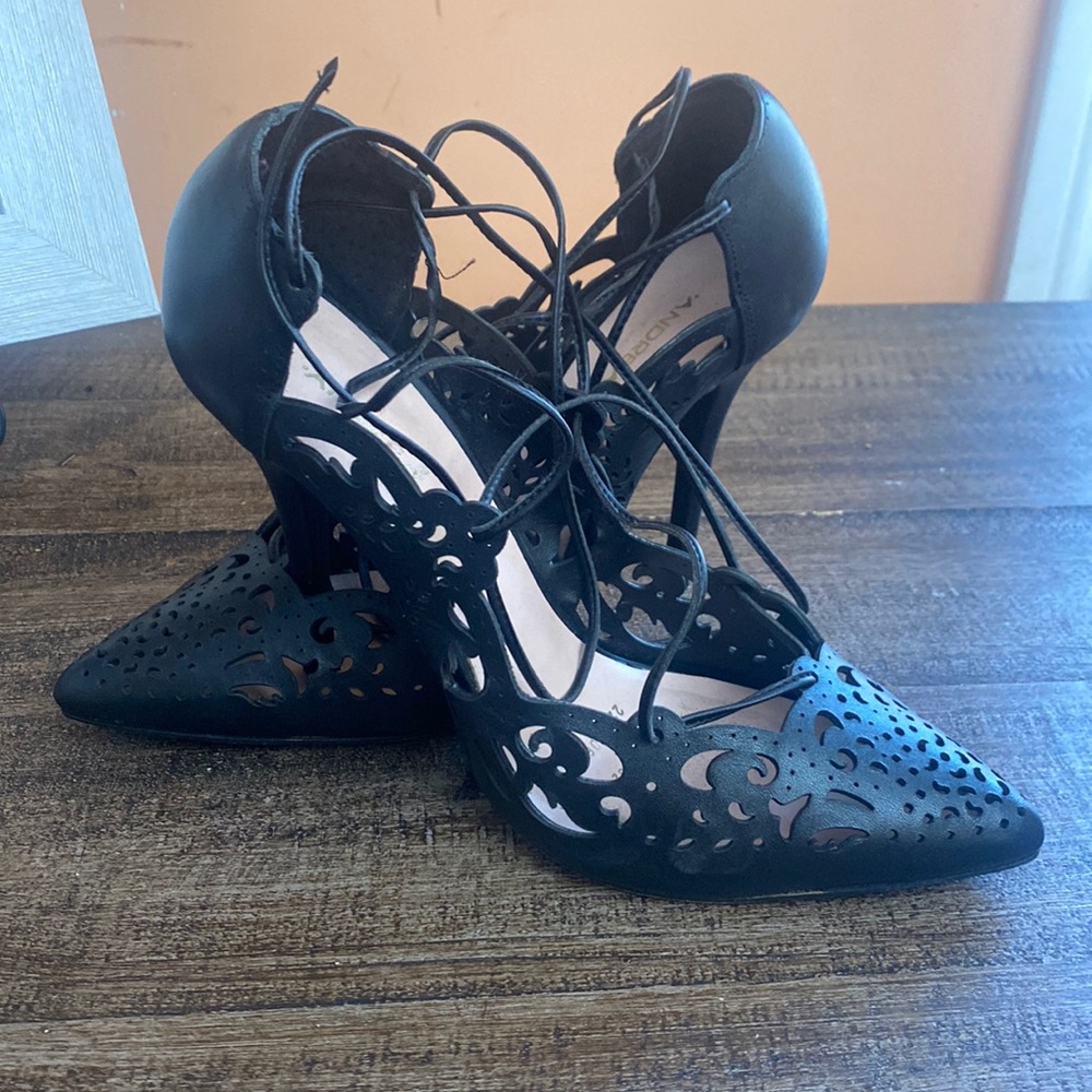 Womens Leather heels Andrea